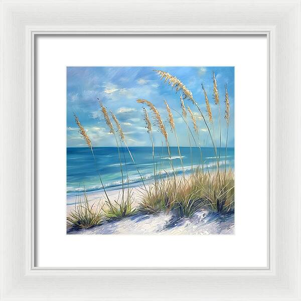 Sunlit Sandscape - Framed Print