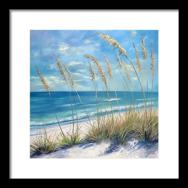 Sunlit Sandscape - Framed Print