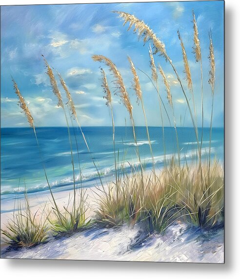 Sunlit Sandscape - Metal Print