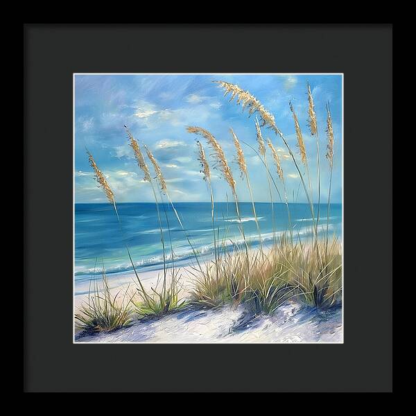 Sunlit Sandscape - Framed Print