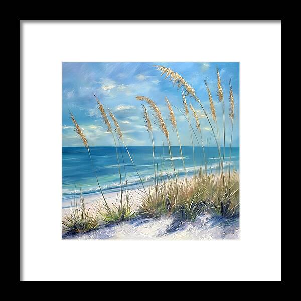 Sunlit Sandscape - Framed Print