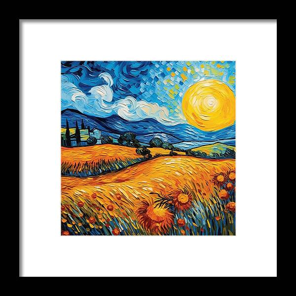 Sunlit Valleys - Framed Print