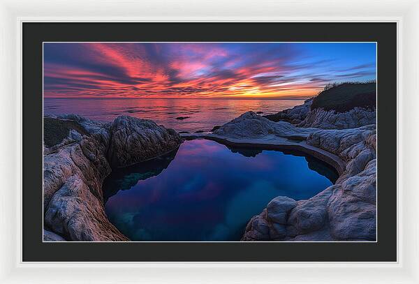 Sunset Reflections - Framed Print