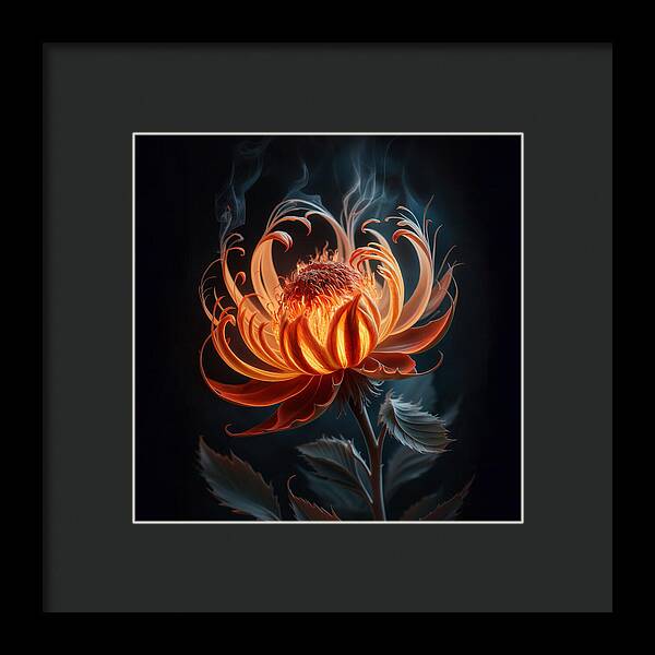 The Ember Lily - Framed Print