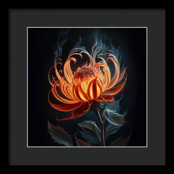 The Ember Lily - Framed Print