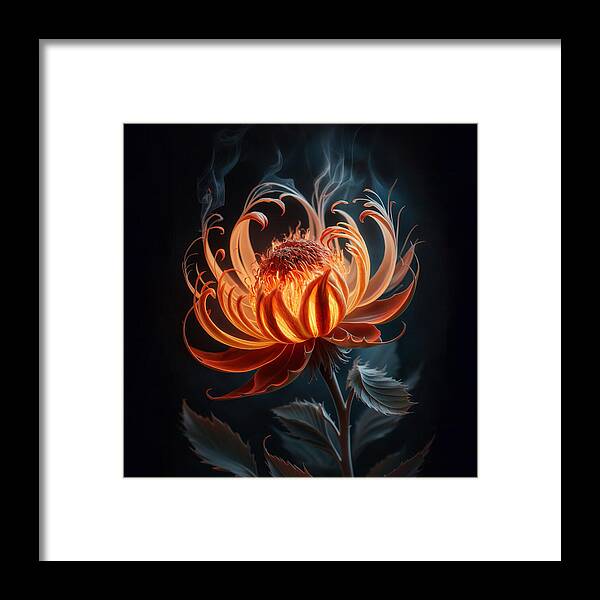 The Ember Lily - Framed Print