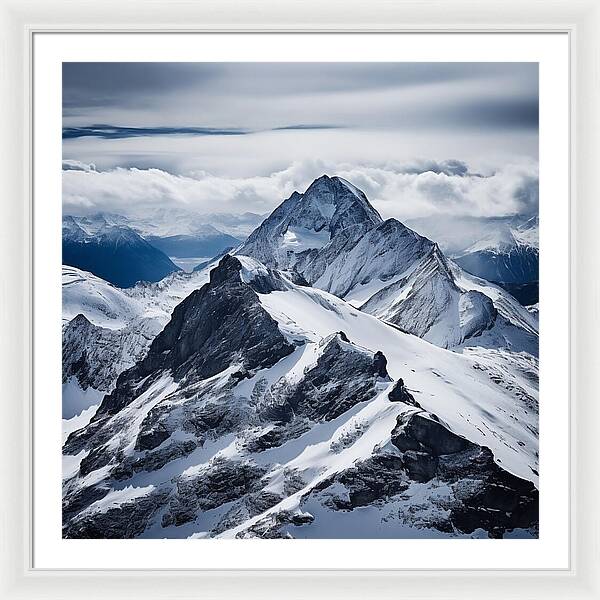 Tranquil Peaks - Framed Print