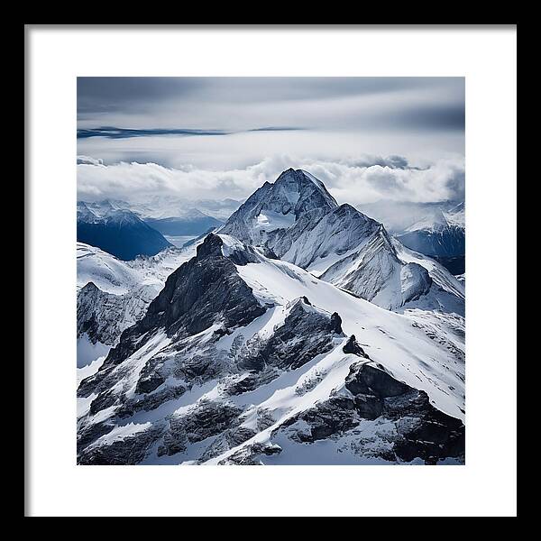 Tranquil Peaks - Framed Print