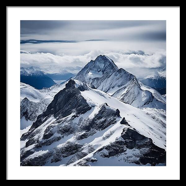 Tranquil Peaks - Framed Print