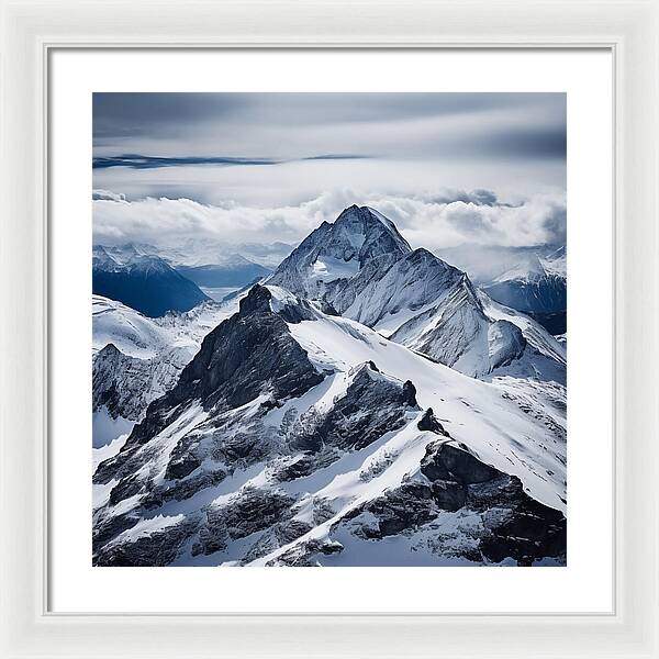 Tranquil Peaks - Framed Print