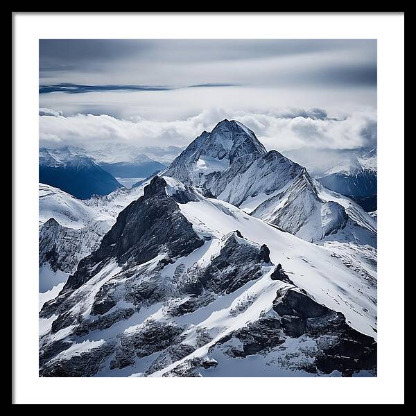 Tranquil Peaks - Framed Print