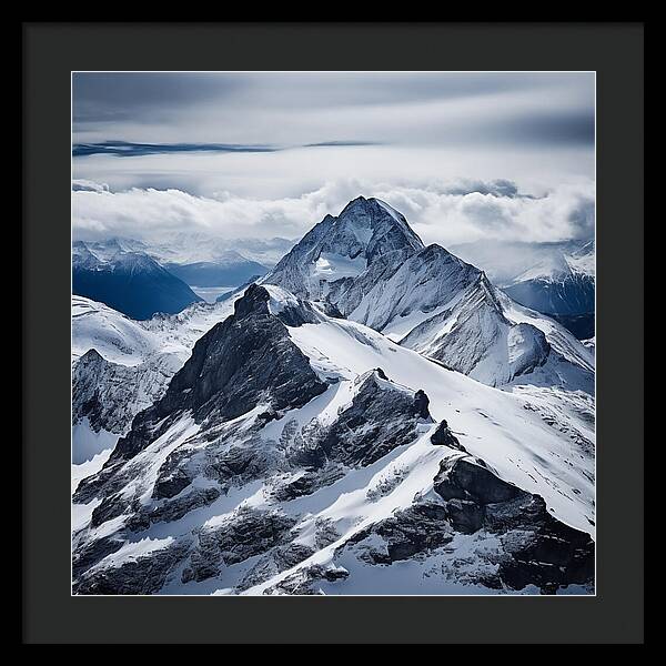 Tranquil Peaks - Framed Print