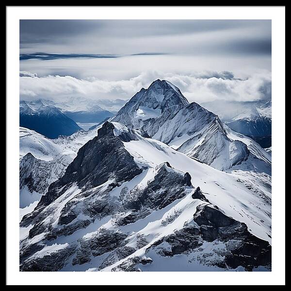 Tranquil Peaks - Framed Print