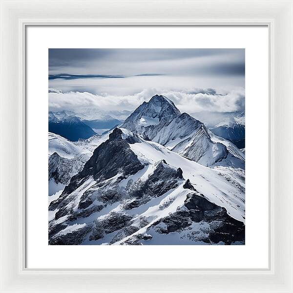 Tranquil Peaks - Framed Print