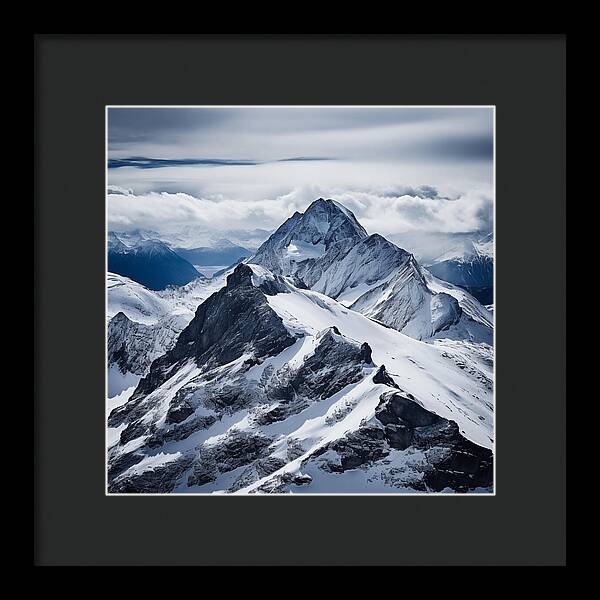 Tranquil Peaks - Framed Print