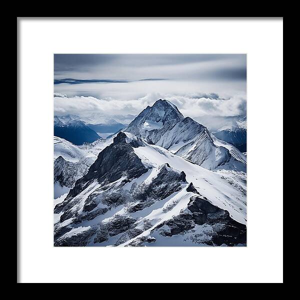 Tranquil Peaks - Framed Print