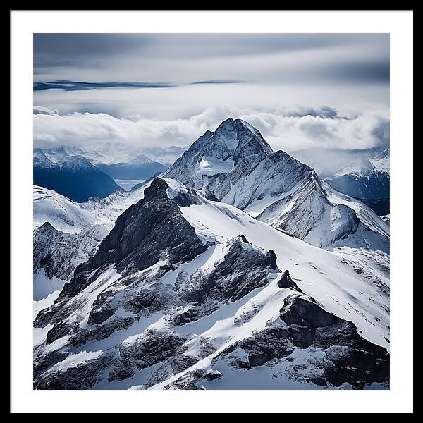 Tranquil Peaks - Framed Print