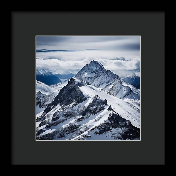 Tranquil Peaks - Framed Print