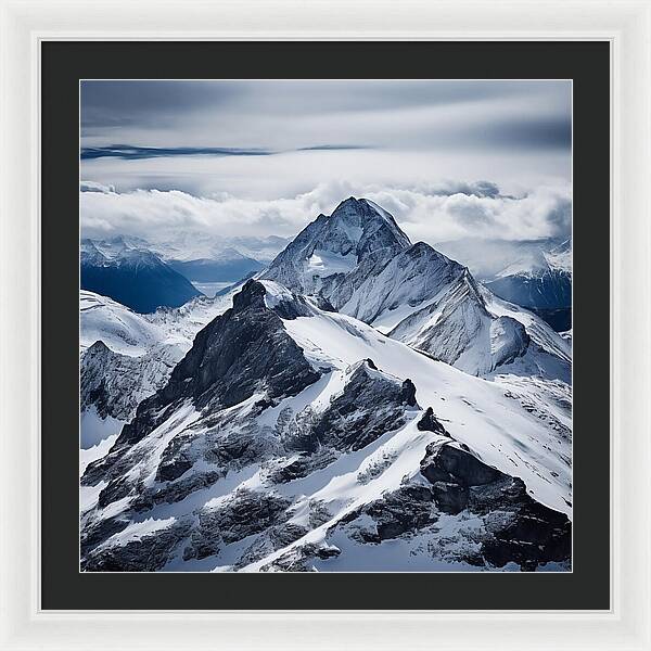 Tranquil Peaks - Framed Print