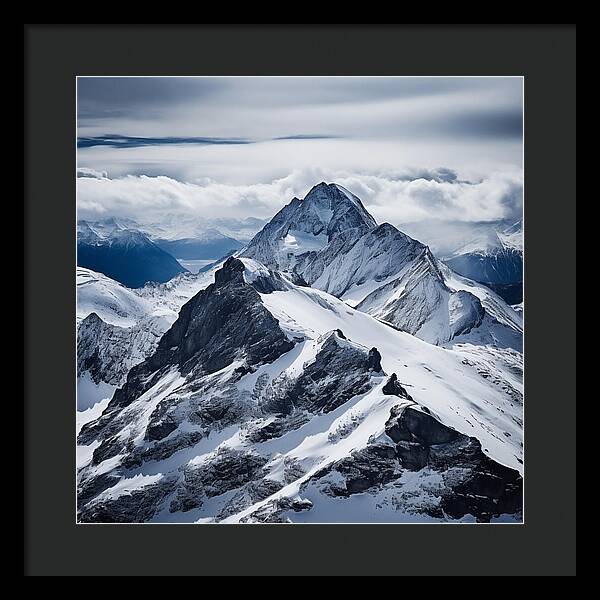 Tranquil Peaks - Framed Print