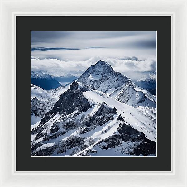 Tranquil Peaks - Framed Print