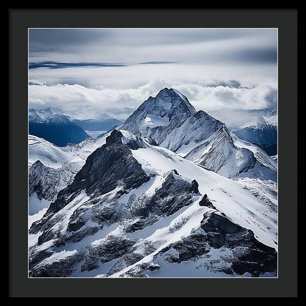 Tranquil Peaks - Framed Print