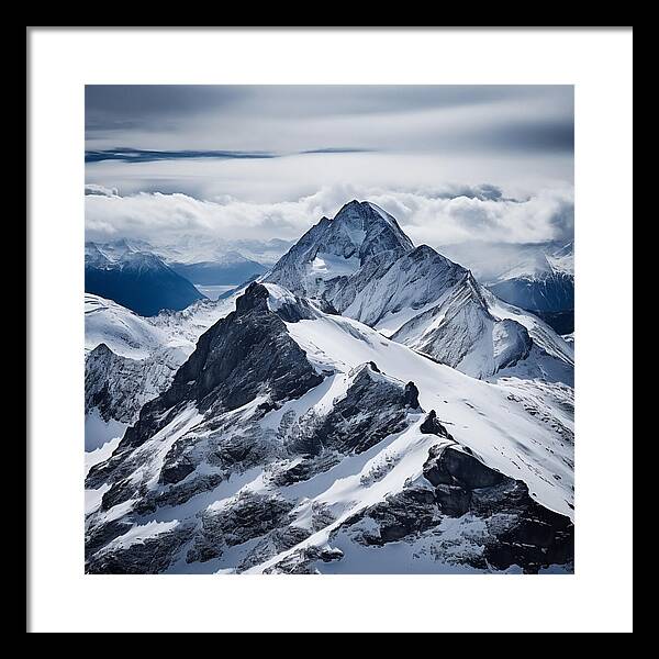 Tranquil Peaks - Framed Print