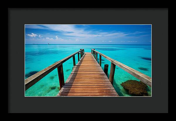 Tranquil Pier - Framed Print