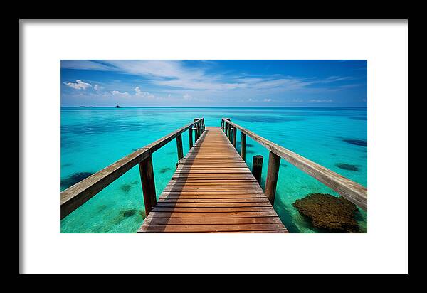 Tranquil Pier - Framed Print