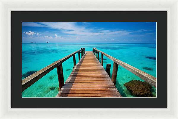 Tranquil Pier - Framed Print