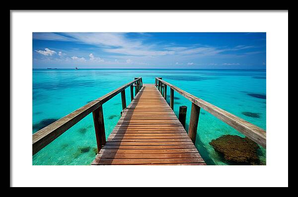 Tranquil Pier - Framed Print