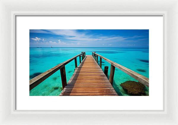 Tranquil Pier - Framed Print