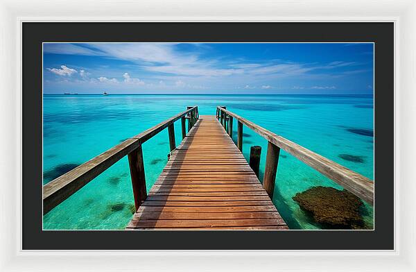 Tranquil Pier - Framed Print