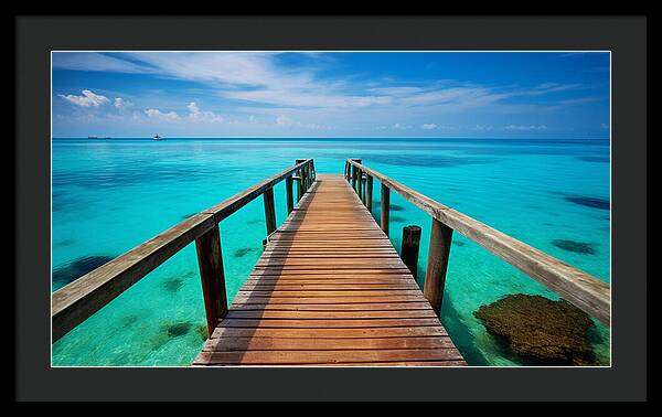 Tranquil Pier - Framed Print