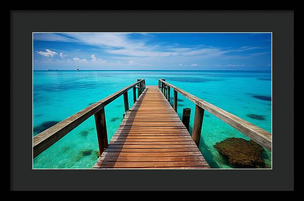 Tranquil Pier - Framed Print