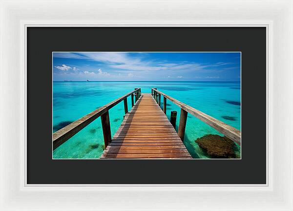 Tranquil Pier - Framed Print