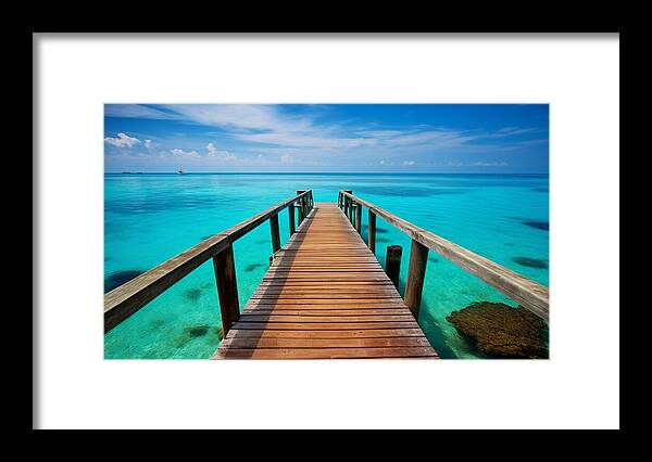 Tranquil Pier - Framed Print