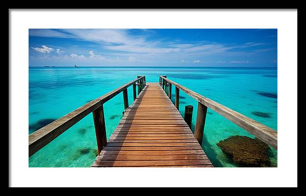 Tranquil Pier - Framed Print