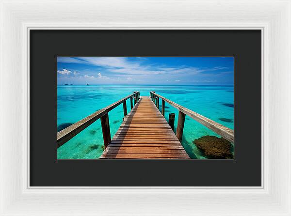 Tranquil Pier - Framed Print