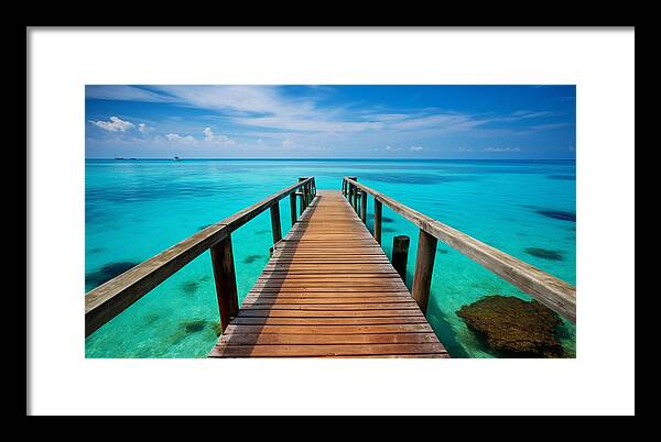 Tranquil Pier - Framed Print