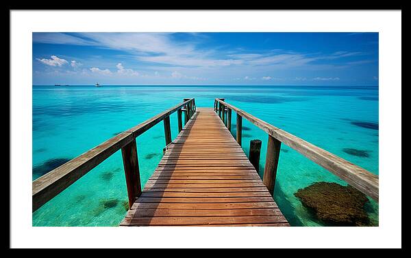 Tranquil Pier - Framed Print