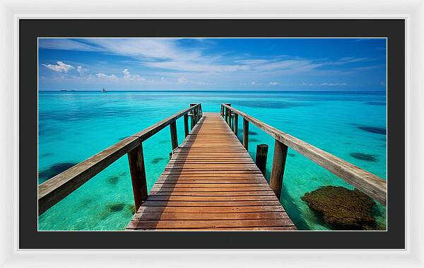 Tranquil Pier - Framed Print