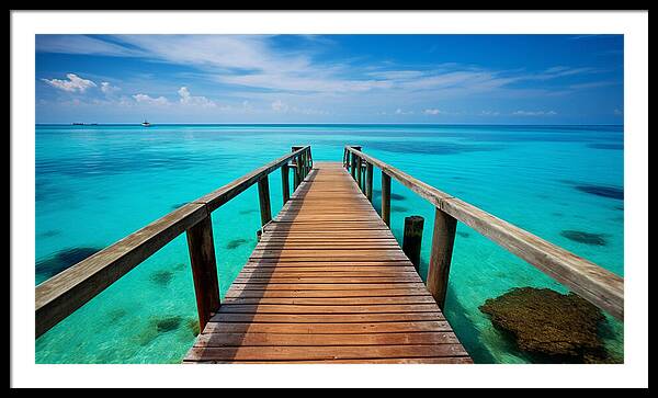 Tranquil Pier - Framed Print