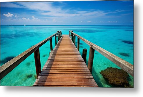 Tranquil Pier - Metal Print