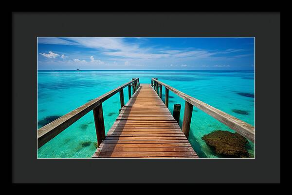 Tranquil Pier - Framed Print