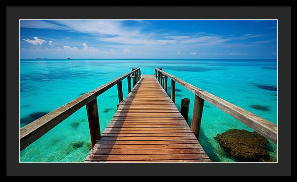 Tranquil Pier - Framed Print