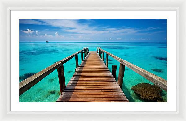 Tranquil Pier - Framed Print