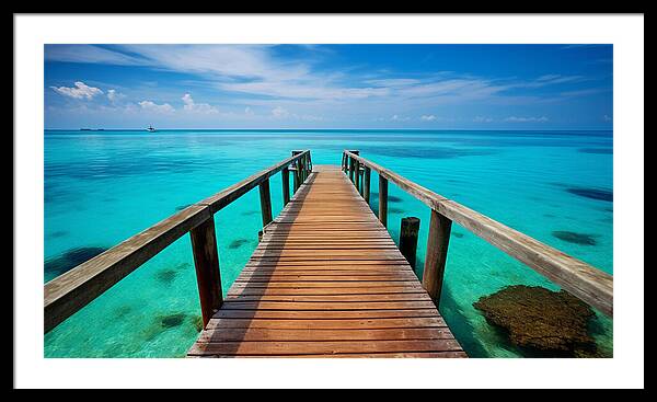 Tranquil Pier - Framed Print