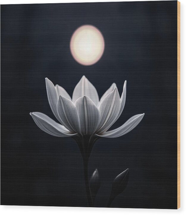 Twilight Blossom - Wood Print