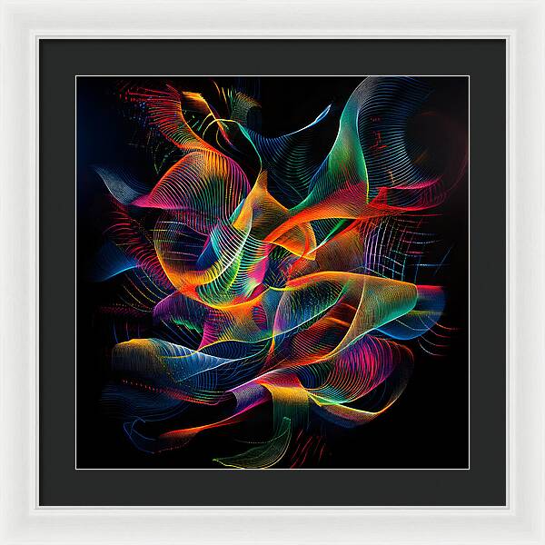 Vibrant Convergence - Framed Print